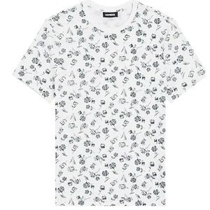 Men’s Express Floral Slub Crew Neck T-Shirt